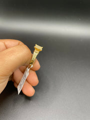 18Kt gold ring with diamonds
