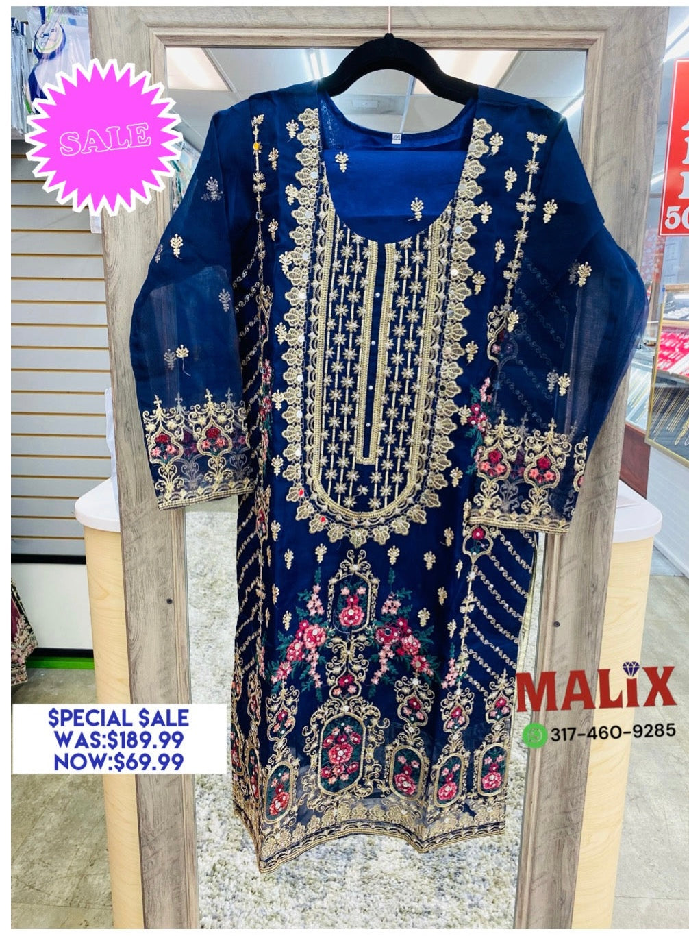 Azure Elegance: Blue Salwar Kameez Collection