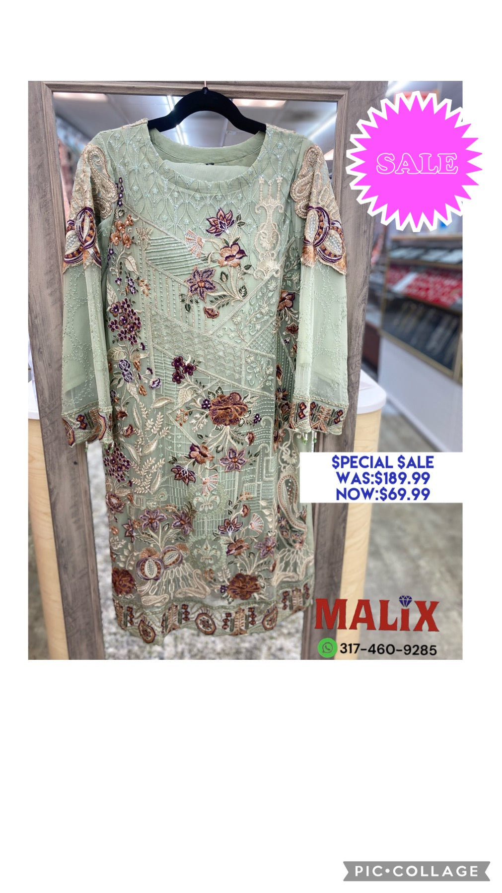 Soothing Green Mist Salwar Kameez