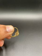 18Kt gold ring with diamonds