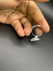 925 silver diamond elephants ring