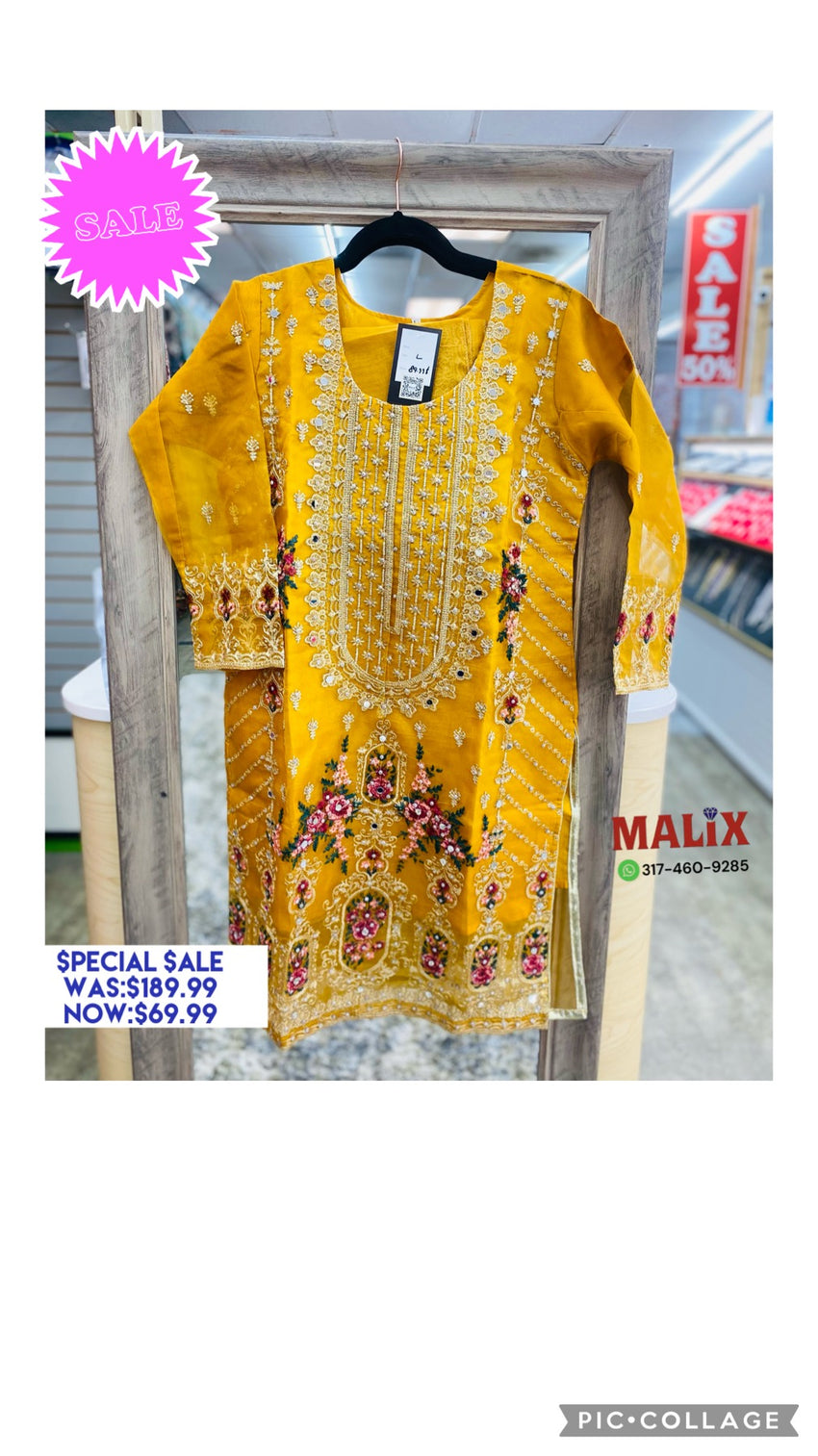 “Sunshine Yellow Traditional Salwar Kameez Set”