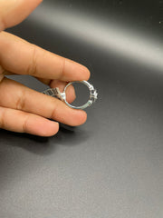 925 silver diamond statement ring