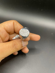 925 silver and diamond ring