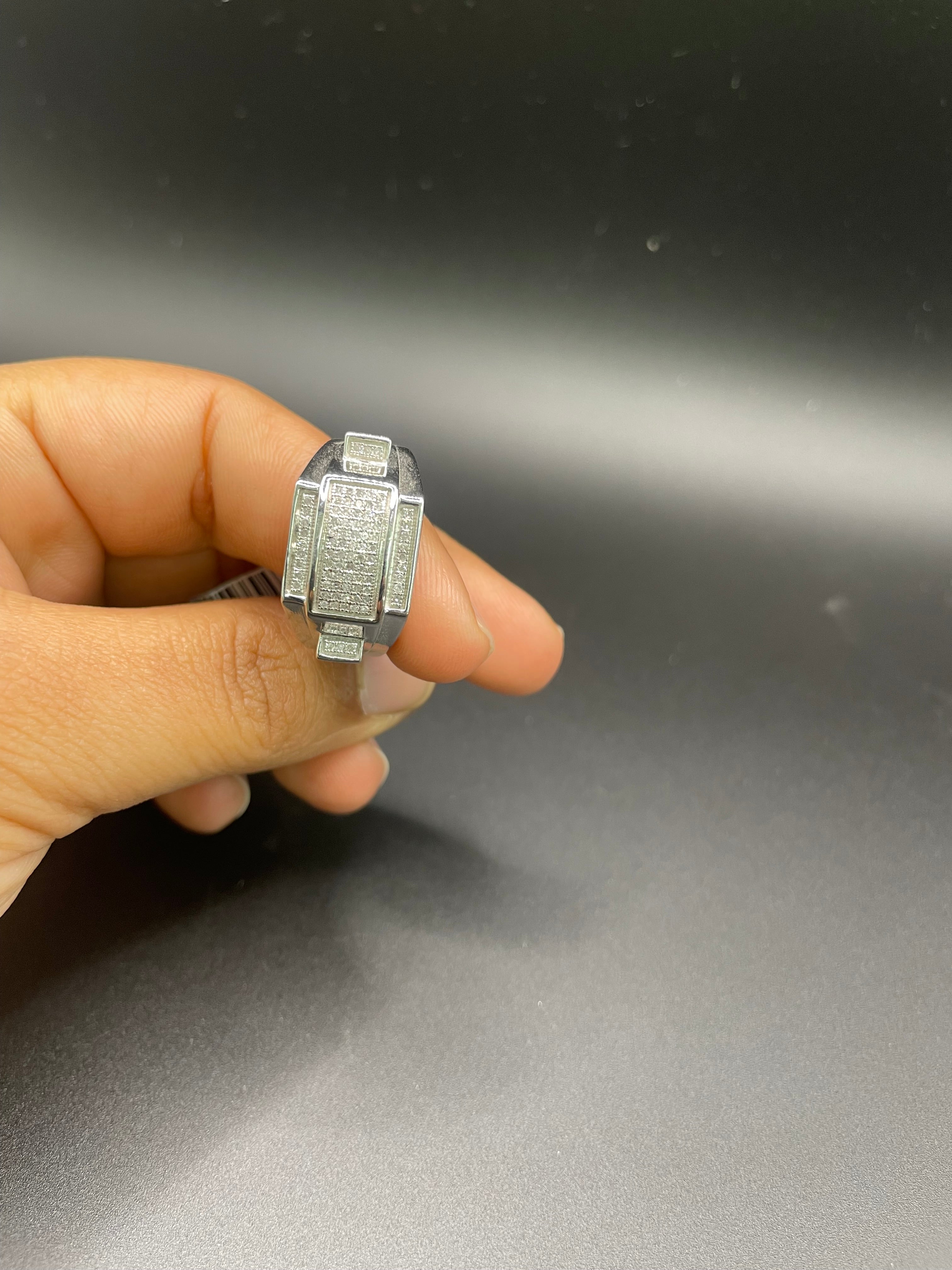 925 silver diamond ring