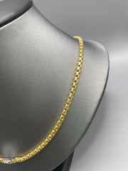 10KT gold Cuban chain 20inch length 3mm length