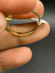 18kt gold ring with diamonds