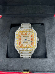 Moissanite lab grown diamonds watch Cartier