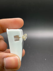 10KT gold ear studs with diamonds