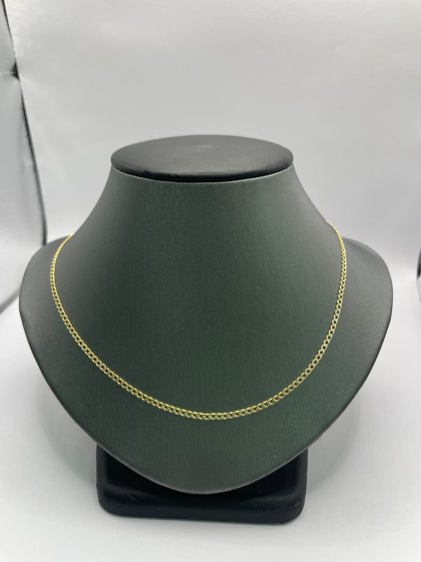 10Kt gold figero chain 16inch 3.5mm