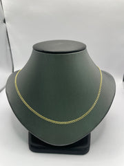 10Kt gold figero chain 16inch 3.5mm