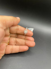 18Kt gold ring with diamonds