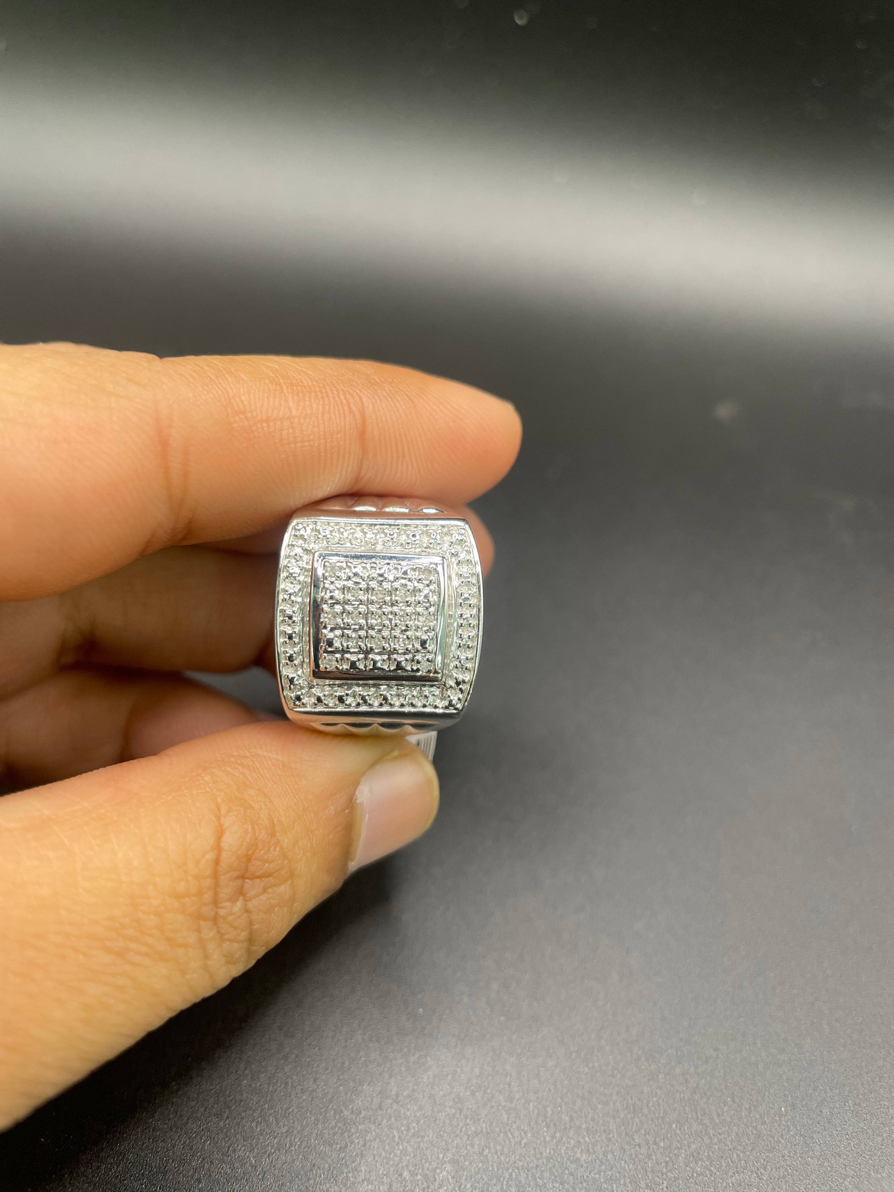 925 silver diamond ring