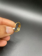 18Kt gold ring with hearts of diamonds