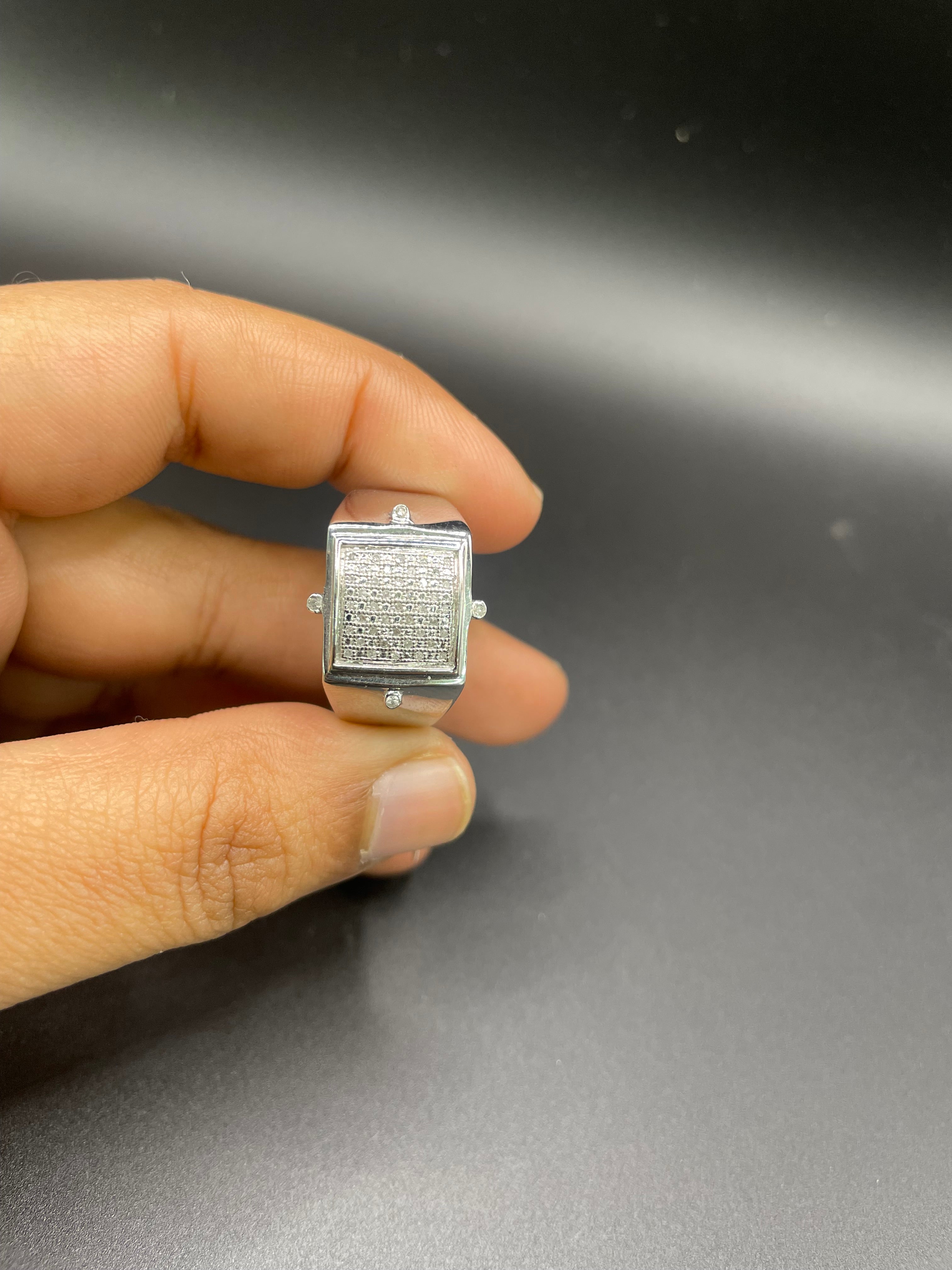 925 silver diamond ring