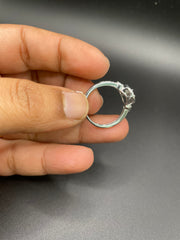925 silver diamond statement ring