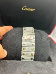 Moissanite lab grown diamonds watch Cartier