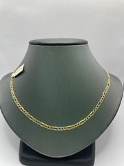 10Kt gold figero chain 16inch 3.5mm