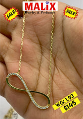 Infinity necklace 10KT gold