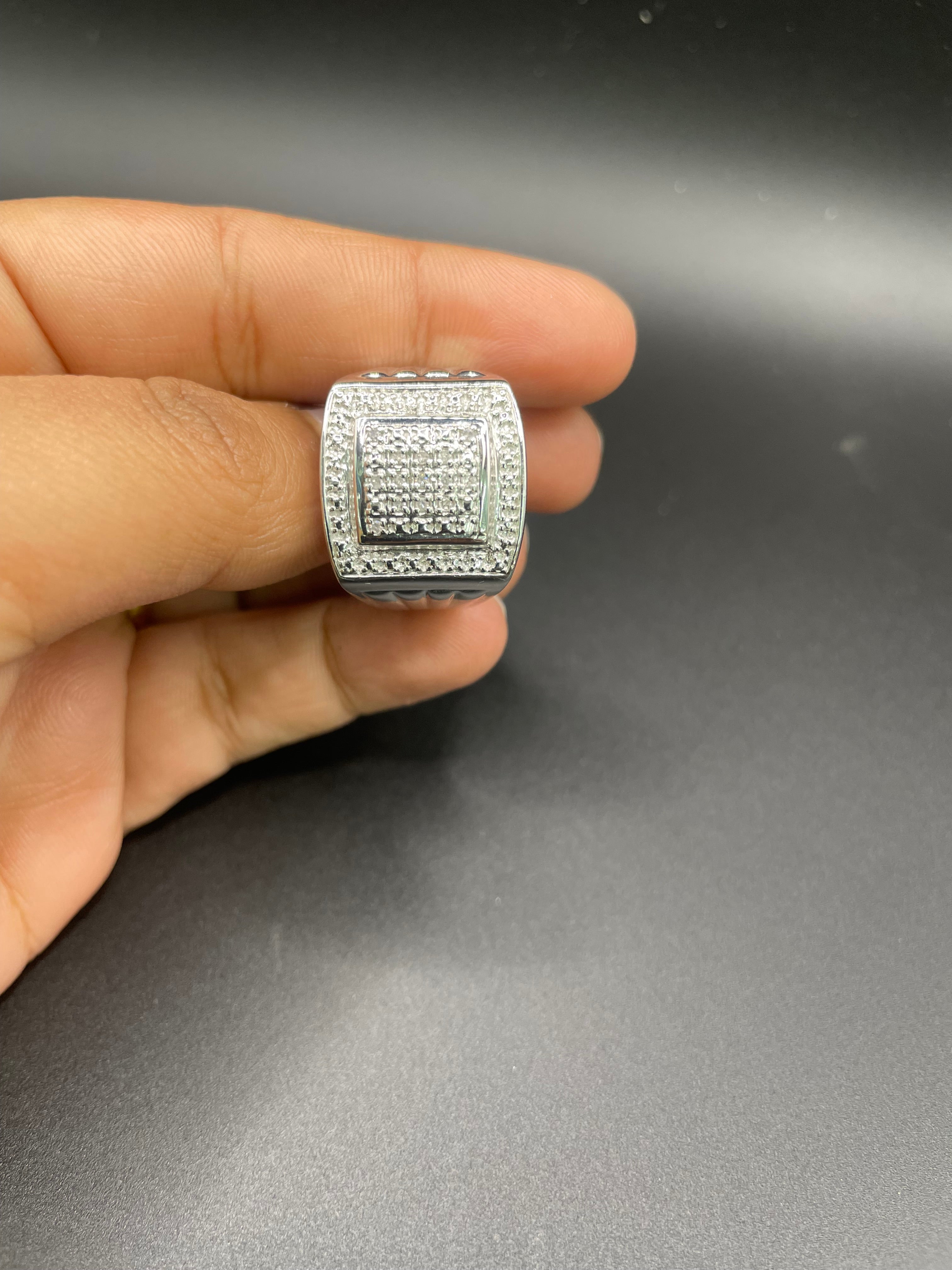 925 silver diamond ring