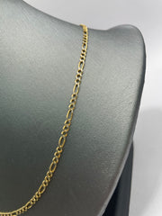 10Kt gold chain figaro 16inch 2.5mm