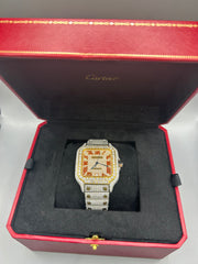Moissanite lab grown diamonds watch Cartier