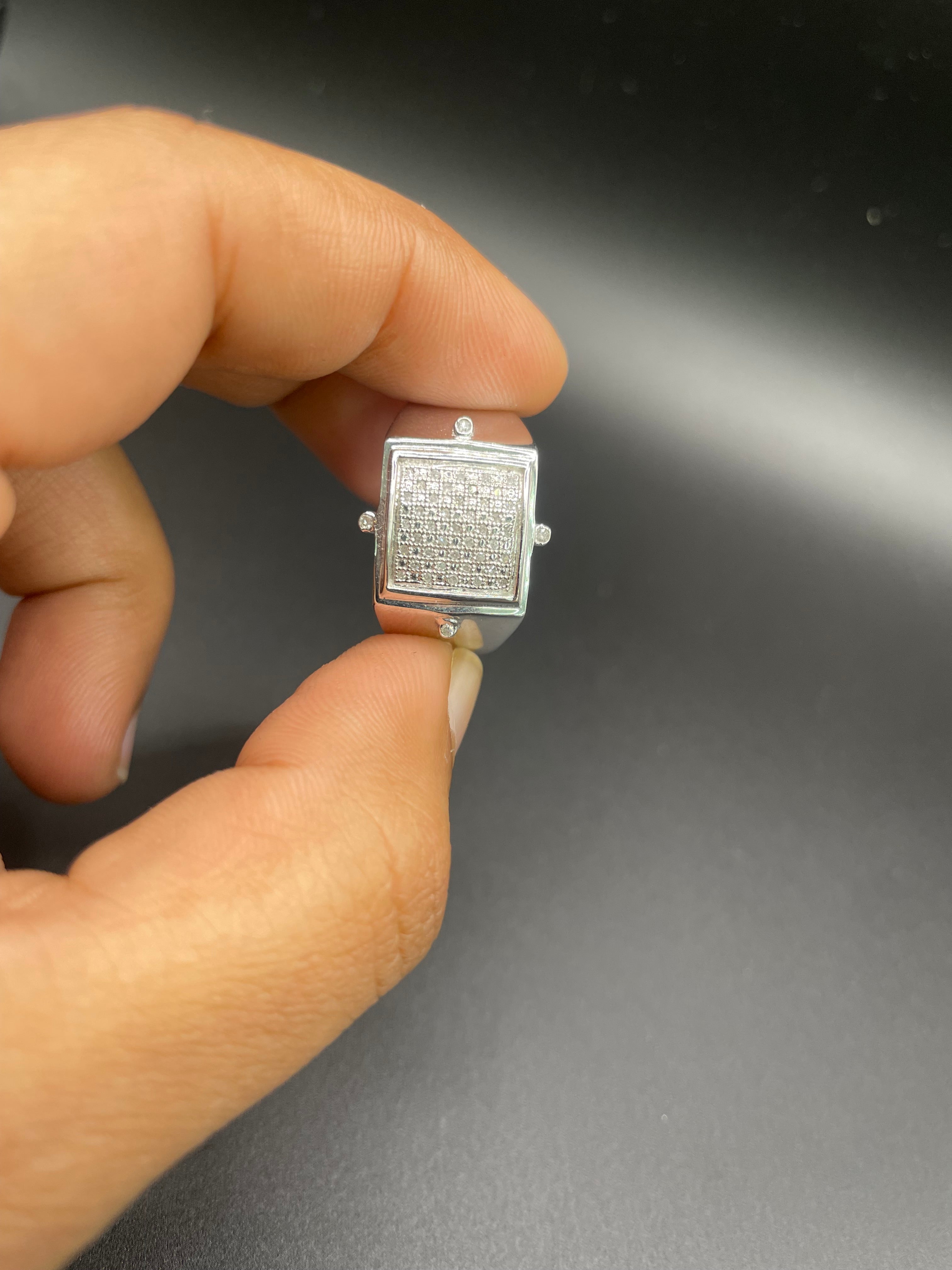 925 silver diamond ring
