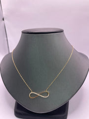 Infinity necklace 10KT gold