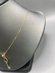 10KT gold charm and chain