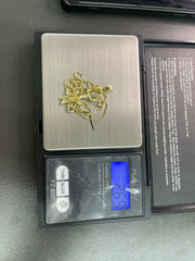 10KT gold charm and chain