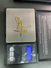 10KT gold charm and chain