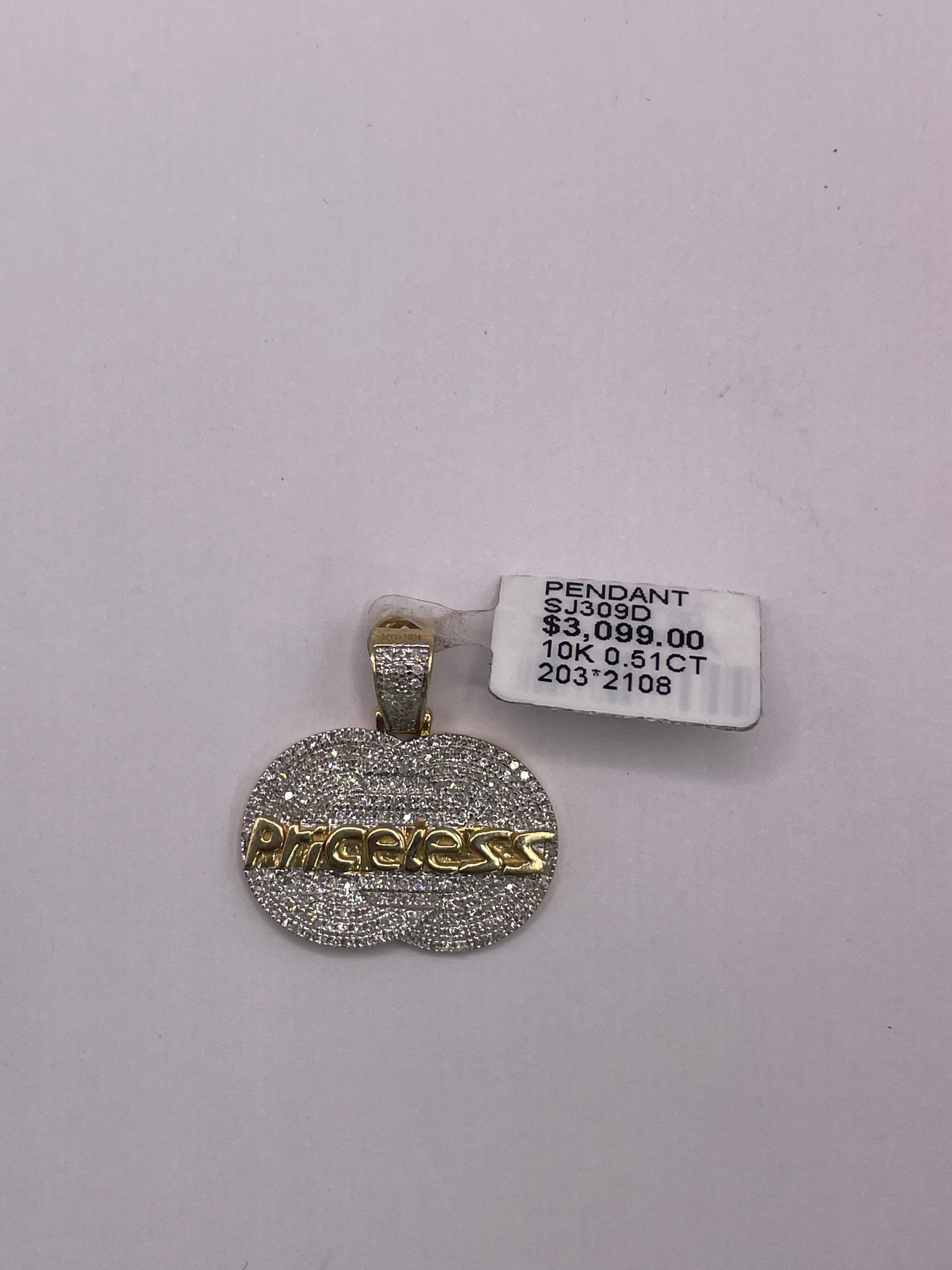 Authentic 10KT Gold and Diamond Pendant