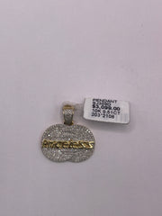 Authentic 10KT Gold and Diamond Pendant