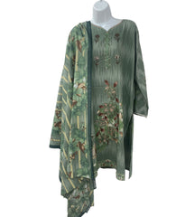 Olive green dailywear dress