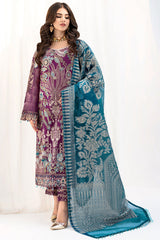 Purple Color Chiffon Embroidery Salwar Kameez Suit Set
