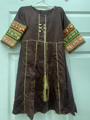 Brown color cotton suit set